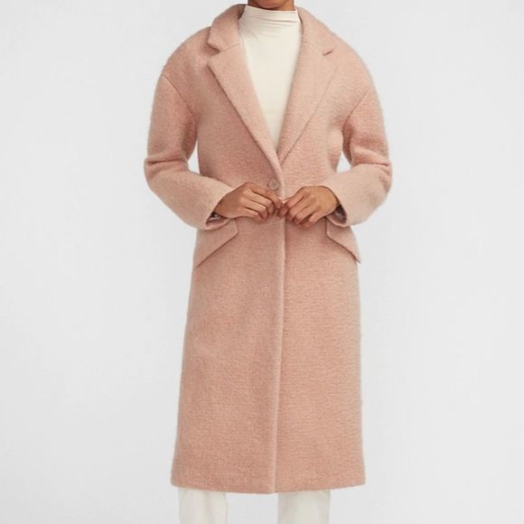 Wool-Blend Car Coat express jacket women's winter large NWT - Picture 2 of 4